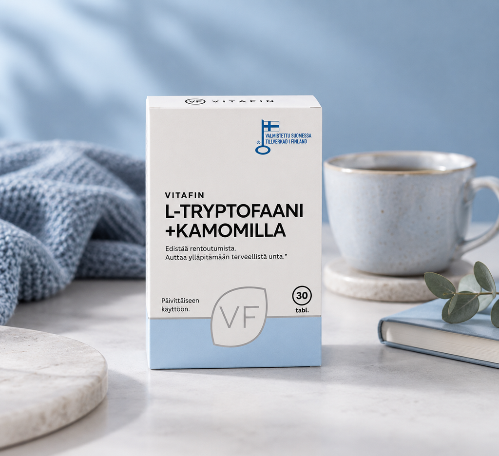 L-Tryptofaani + Kamomilla